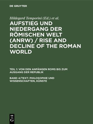 cover image of Philosophie und Wissenschaften, Künste